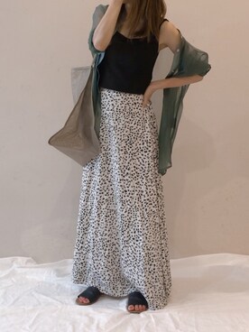 「アイテム（ブラジャー、ブラック系）」を使った、𝚜𝚊𝚢𝚊さん（レディース・152cm）の夏コーディネート