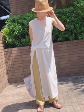 「こども ビームス（コドモビームス）のアイテム」を使った、𝚜𝚊𝚢𝚊さん（レディース・152cm）の夏コーディネート