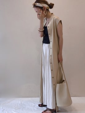 「アイテム（ブラジャー、ブラック系）」を使った、𝚜𝚊𝚢𝚊さん（レディース・152cm）の夏コーディネート