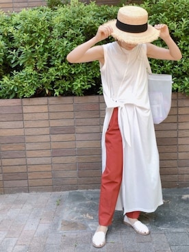 「こども ビームス（コドモビームス）のアイテム」を使った、𝚜𝚊𝚢𝚊さん（レディース・152cm）の夏コーディネート