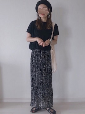 「FREAK'S STORE（フリークスストア）のアイテム（ハンチング/ベレー帽）」を使った、𝚜𝚊𝚢𝚊さん（レディース・152cm）の夏コーディネート