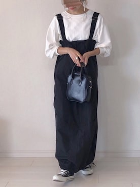 「CONVERSE（コンバース）のconverse（コンバース） ALL STAR OX（オールスターOX）（スニーカー）」を使った、𝚜𝚊𝚢𝚊さん（レディース・152cm）の秋コーディネート