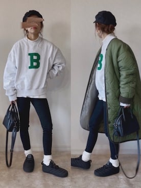 𝚜𝚊𝚢𝚊さん（レディース・152cm）の冬コーディネート