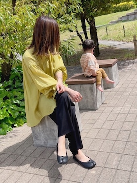 「オリーブ」｜「アイテム（その他）」を使った、𝚜𝚊𝚢𝚊さん（レディース・152cm）の春コーディネート