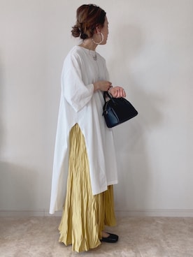 「Sheson（シーズン）のアイテム（ワンピース/ドレス）」を使った、𝚜𝚊𝚢𝚊さん（レディース・152cm）の春コーディネート