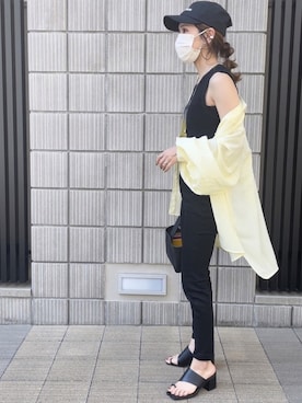 「rectangle（レクタングル）のアイテム（サンダル）」を使った、𝚜𝚊𝚢𝚊さん（レディース・152cm）の夏コーディネート