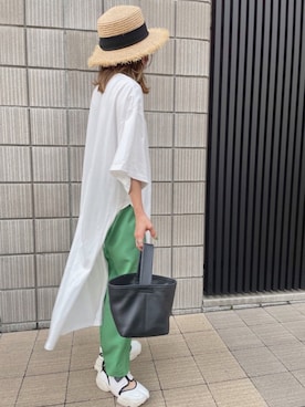 「Sheson（シーズン）のアイテム（ワンピース/ドレス）」を使った、𝚜𝚊𝚢𝚊さん（レディース・152cm）の夏コーディネート