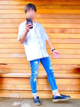 「BODY WILD（ボディーワイルド）のアイテム」を使った、とっくんさん（メンズ・165cm）の夏コーディネート