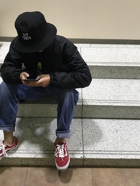 「Dickies（ディッキーズ）のアイテム（その他アウター）」を使った、fu0902さん（レディース・160cm）の春コーディネート