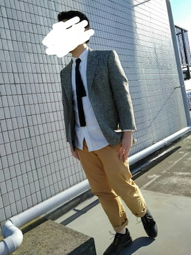 「ARGIS（アルジス）のアイテム」を使った、ryosukeさん（メンズ・164cm）の秋コーディネート