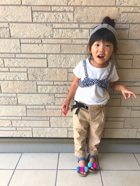 mei♡hinaさん（キッズ・90cm）の夏コーディネート