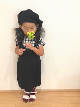 「2018秋チェッカーず」｜「アイテム（その他）」を使った、mei♡hinaさん（キッズ・90cm）の秋コーディネート