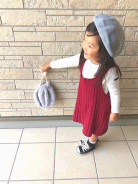 「オシャレパッソ」｜mei♡hinaさん（キッズ・90cm）の秋コーディネート