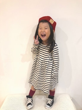 「オシャレパッソ」｜mei♡hinaさん（キッズ・90cm）の秋コーディネート