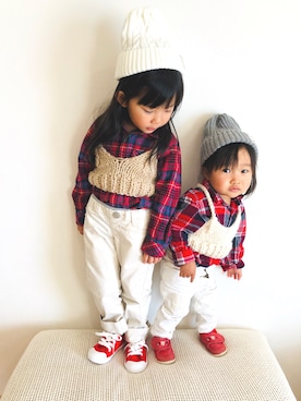 mei♡hinaさん（キッズ・90cm）の冬コーディネート
