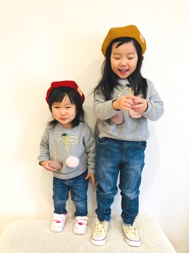 mei♡hinaさん（キッズ・100cm）の冬コーディネート