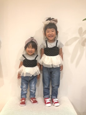 mei♡hinaさん（キッズ・92cm）の夏コーディネート