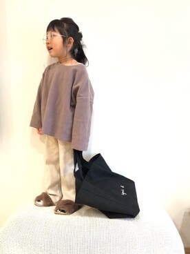 mei♡hinaさんの「【WEB限定】GO03-01  ロゴトートバッグ」を使ったコーディネート