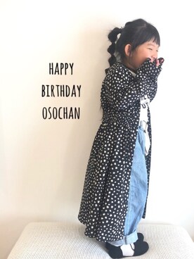「SEVENDAYS=SUNDAY（セブンデイズサンデイ）のアイテム（ワンピース/ドレス）」を使った、mei♡hinaさん（キッズ・100cm）の春コーディネート