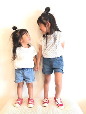 mei♡hinaさん(キッズ・100cm)の春コーディネート