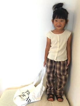 「2020秋チェッカーず」｜「アイテム（その他）」を使った、mei♡hinaさん（キッズ・100cm）の秋コーディネート