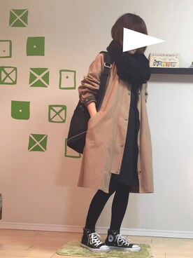 「ボーイフレンドコート」｜TESCOさん（レディース・157cm）の冬コーディネート
