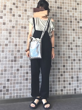 「Another Edition（アナザーエディション）のアイテム（シューズ）」を使った、TESCOさん（レディース・157cm）の夏コーディネート