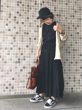 「プレミアムリネンシャツ」｜TESCOさん（レディース・157cm）の夏コーディネート
