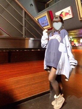「原宿」｜「アイテム（その他シューズ）」を使った、ぽんさん（レディース・163cm）の冬コーディネート