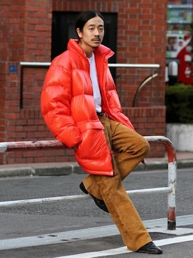「BEAMS（ビームス）のアイテム（ダウンジャケット/コート）」を使った、BEAMS MENさん（メンズ・169cm）の冬コーディネート
