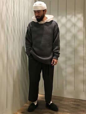 「ウール」｜BEAMS MENさん（メンズ・165cm）の冬コーディネート