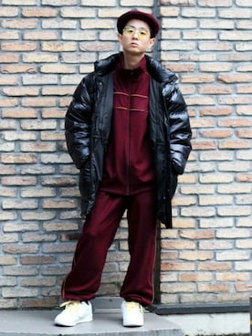 「BEAMS（ビームス）のアイテム（ダウンジャケット/コート）」を使った、BEAMS MENさん（メンズ・163cm）の冬コーディネート