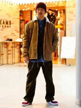 BEAMS MENさん(メンズ・176cm)の冬コーディネート