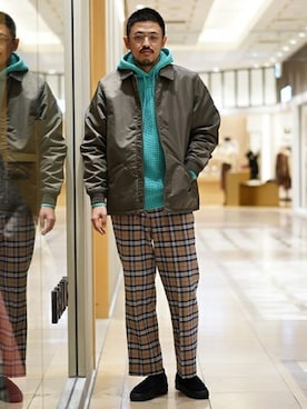 BEAMS MENさん（メンズ・182cm）の冬コーディネート