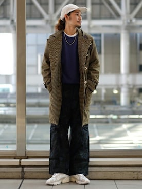 「BEAMS（ビームス）のアイテム（ダッフルコート）」を使った、BEAMS MENさん（メンズ・180cm）の冬コーディネート