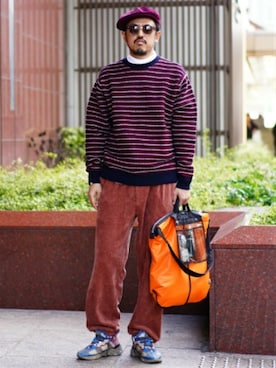 BEAMS MENさん（メンズ・182cm）の冬コーディネート