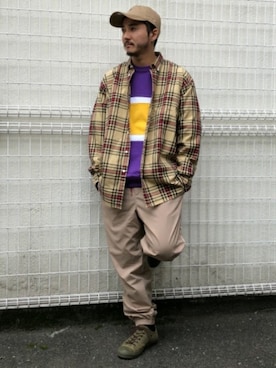 「BEAMS T（ビームスティー）のアイテム」を使った、BEAMS MENさん（メンズ・171cm）の冬コーディネート