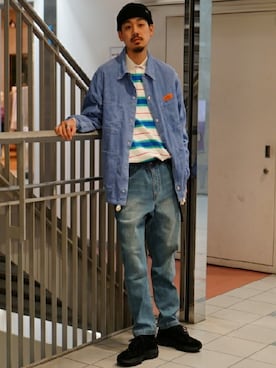 「BEAMS（ビームス）のアイテム（帽子）」を使った、BEAMS MENさん（メンズ・175cm）の春コーディネート