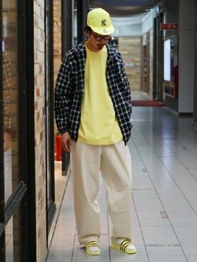 「BEAMS（ビームス）のアイテム（ブルゾン）」を使った、BEAMS MENさん（メンズ・183cm）の春コーディネート