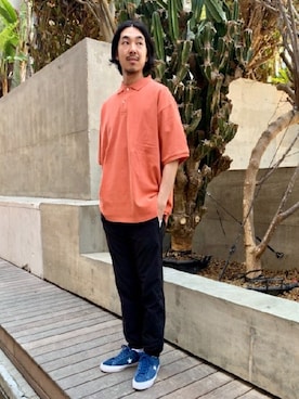 Beams Men ビームス メンのポロシャツ オレンジ 橙色系 コーディネート Zozotown