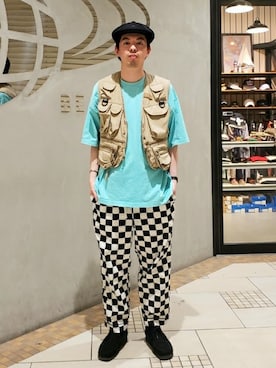 「BEAMS T（ビームスティー）のアイテム」を使った、BEAMS MENさん（メンズ・173cm）の春コーディネート
