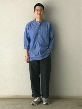 「BEAMS PLUS（ビームスプラス）のアイテム（パンツ）」を使った、BEAMS MENさん（メンズ・170cm）の夏コーディネート