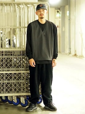 「LACOSTE（ラコステ）のアイテム（キャップ）」を使った、BEAMS MENさん（メンズ・175cm）の夏コーディネート