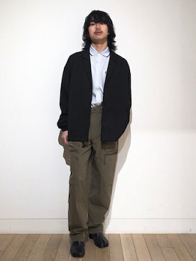「BEAMS（ビームス）のアイテム（ブルゾン）」を使った、BEAMS MENさん（メンズ・166cm）の夏コーディネート