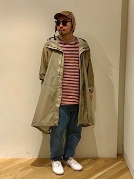 「BEAMS（ビームス）のアイテム（キャップ）」を使った、BEAMS MENさん（メンズ・169cm）の夏コーディネート