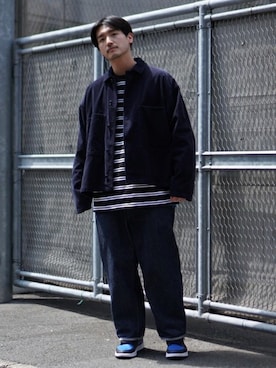 「BEAMS（ビームス）のアイテム（カバーオール）」を使った、BEAMS MENさん（メンズ・175cm）の秋コーディネート