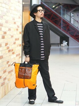 「BEAMS（ビームス）のアイテム（ブルゾン）」を使った、BEAMS MENさん（メンズ・177cm）の秋コーディネート