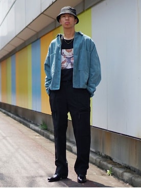 「BEAMS（ビームス）のアイテム（カバーオール）」を使った、BEAMS MENさん（メンズ・178cm）の秋コーディネート
