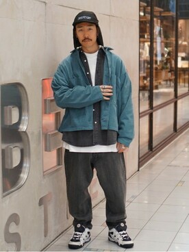 「BEAMS（ビームス）のアイテム（カバーオール）」を使った、BEAMS MENさん（メンズ・176cm）の秋コーディネート