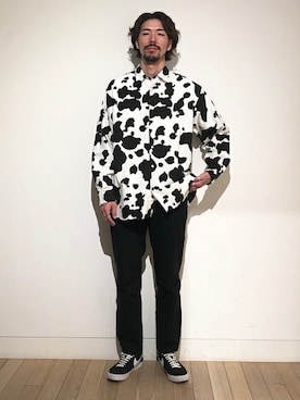 「BEAMS（ビームス）のアイテム（デニムパンツ）」を使った、BEAMS MENさん（メンズ・183cm）の秋コーディネート